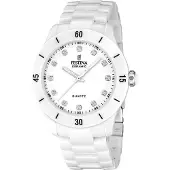 Festina Analoog horloge 'Ceramic' wit