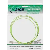 InLine LC Duplex Optical Fiber Patch kabel - Multi Mode OM5 - groen / LSZH - 25 meter
