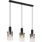 Globo 3-lichts hanglamp Florentina zwart design
