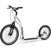 Yedoo Scooter Mula Y40, een elektrische step met luchtbanden (20/16 inch), zilverkleurig