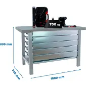 Simonwork (bancos De Trabajo) Bt6 Pro 5box Werkbank 830x1800x730 Mm