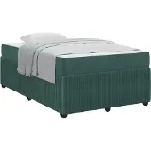 vidaXL Bedframe Donkergroen 120 x 190 cm Stof