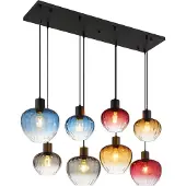 Nowa - hanglamp - TOY - multicolor - glas - grote eettafellamp - E27 - 30140817
