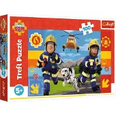 Trefl Brandweerman Sam puzzel 100 stukjes - Altijd behulpzame brandweerman