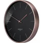 KIENZLE DCF radio-gestuurde wandklok, roze goud / zwart, 25 cm