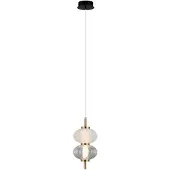 ITALUX LED-hanglamp 8W TESTA PND-84938-2-BK van