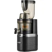 4Swiss BM202 Slow Juicer - Koudperssapcentrifuge, elektrisch voor fruit en groenten, met extra grote vulopening, BPA-vrij, stille sapmachine