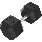 Tunturi Platinum Hexa Dumbbell - Rubber - 1x 40g - Zwart