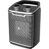 Rowenta Intense Comfort SO9330F0, Elektrische keramische verwarming met ventilator, IP20, Geschikt voor binnen gebruik, Kan op een tafel of vloer worden geplaatst, Zwart, Zilver