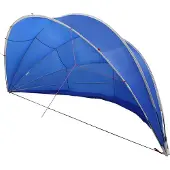 vidaXL Zwembadkoepel 500 x 500 x 236 cm 185T polyester met PU-coating