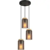 Toolight App1811-3Cpr Hanglamp - Grijs - 16,5X11,5X16,5Cm