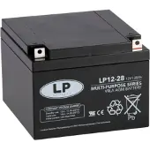 Landport LP12-28 VRLA AGM Loodaccu (12V, 28 Ah, T3 terminal)
