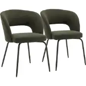 Happy Garden Set van 2 FLAVIA stoelen van groene lusstof