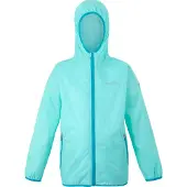 Regatta Groot Buitenshuis Kinderen/Kinderen Lever II Packaway Rain Jacket (Aruba Blauw/Exotische Pluim)