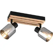 Reality TRAVIA spot R86532032 mat zwart - 2x E14 - 40 W
