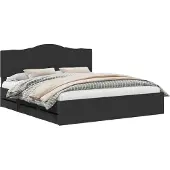 vidaXL Bedframe met lade met opslag Zwart 200 x 200 cm Ingenieurshout