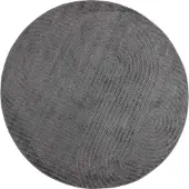 vidaXL Binnen- en buitenkleed PALMERAS Antraciet Ø 200 CM Polyester