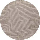 vidaXL Binnen- en buitenkleed PALMERAS Beige Ø 120 CM Polyester
