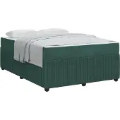 vidaXL Bedframe Donkergroen 140 x 200 cm Stof