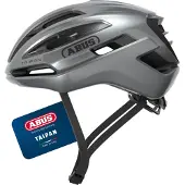 ABUS Fietshelm TAIPAN graphite silver M - 54-58 cm - zilver - Geschikt voor gebruik op gravel bikes - 275 g