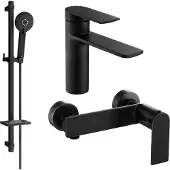 Mexen Zero DQ40 doucheset, zwart - 71104DQ40-70