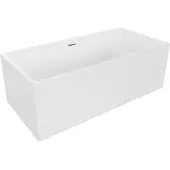 Mexen Nita vrijstaande badkuip 170 x 80 , wit, overloop chroom - 52091708000-01