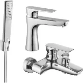 Mexen Axel R72 badset, chroom - 73803R72-00