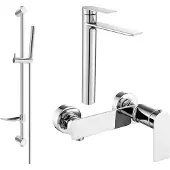 Mexen Zero DF70 doucheset, chroom - 71114DF70-00