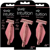 Wilkinson 3x Intuition Rose Gold Scheersysteem + Navulmesjes 10 Stuks