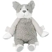 Happy horse Husky Hunter Knuffel 30cm - Grijs - Baby Knuffel