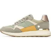 Xti Dames Trainers 145202 groen (39), Plat, Veters, Casual 14520202-KAKI