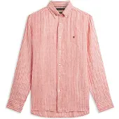 Tommy Hilfiger Overhemd donkeroranje / wit