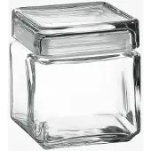 Pasabahce Snoeppot/voorraadpot Megan - 2600 ml - glas - met luchtdichte deksel - D14 x H25 cm