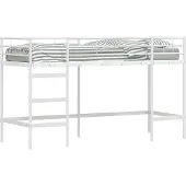 vidaXL Kids'loftbedframe Effen Wit 100 x 190 cm Staal