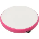 vidaXL Gymnastiekmat met pomp opblaasbaar 100x100x15 cm PVC roze
