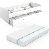 VitaliSpa Enzo Kinderbed – 90x200 cm met matras Wit