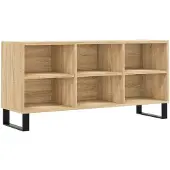 vidaXL Tv-meubel 103,5x30x50 cm bewerkt hout sonoma eikenkleurig