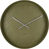 Karlsson Wandklok Mr. Green - Groen - Ø51cm - Wandklok