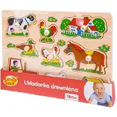 Inny Houten Boerderij Puzzel met Handvatten -