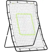 HOMCOM -Baseball Rebounder Net-PE-90x80x140cm-Zwart