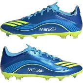 Adidas Voetbalschoen 'F50 Messi League' navy / azuur / neongeel / wit