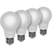 Philips LED Lamp 60W E27 Warm Wit 4 Stuks