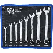 Bgs Combinatiesleutelset Inch maten SW 1/8" - 9/16" Withworth 8-delig.
