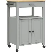 vidaXL Keukentrolley MONZA 60x40x88,5 cm massief grenenhout