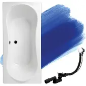 Badland LONG ligbad 180 x 80 cm wit