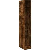 vidaXL Kledingkast 30x50x200 cm bewerkt hout gerookt eikenkleurig