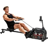 SPORTNOW Roeimachine Kunststof, staal 170L x 46B x 77H cm Zwart