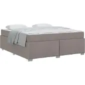 vidaXL Bedframe, taupe, 180 x 200 cm, gestoffeerd
