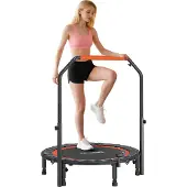 HOMCOM Yoga Trampoline - PP - 102x102x123cm - Zwart