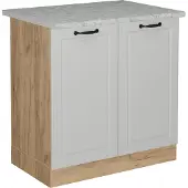 Vicco Wastafelkast R-Line Wit Landhuis 80 cm WB Marmer, Model 53437